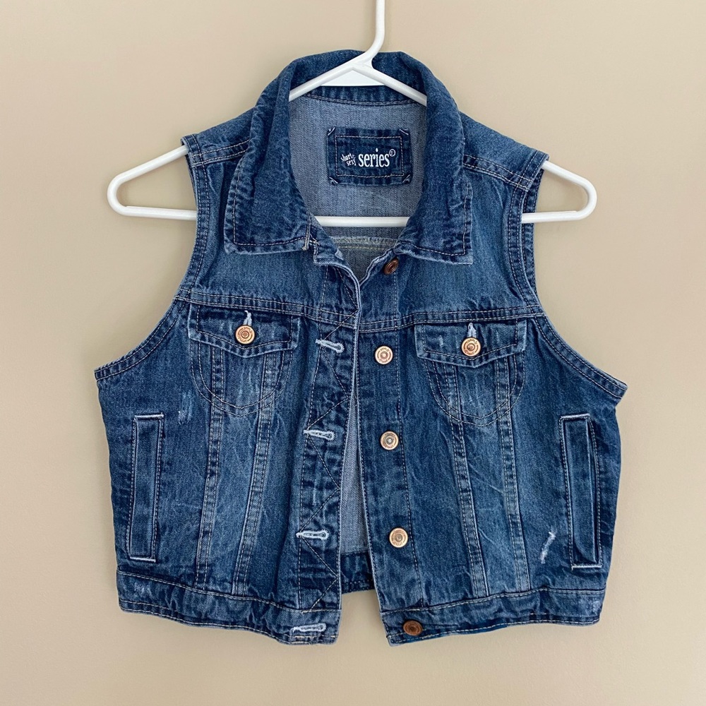 Teens Blue Jean Vest